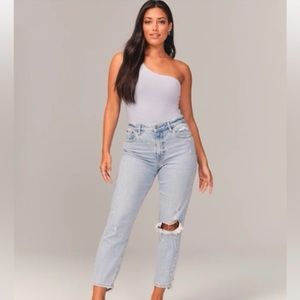 Abercrombie & Fitch Curve Love High Rise Mom Jeans
